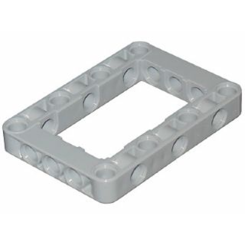 Technic, Hefbalk, Aangepast Dik 5x7 open midden Light Bluish Gray